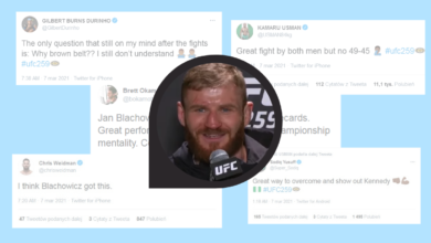 Reakcje świata MMA na zwycięstwo Jana Błachowicza (twitter)