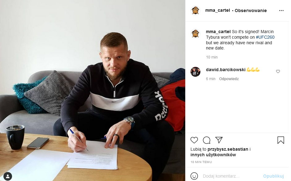 Marcin Tybura podpisał kontrakt na kolejny pojedynek w UFC!