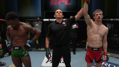 UFC Vegas 23: Arnold Allen pokonuje Sodiqua Yussufa jednogłośną decyzją sędziów [RELACJA]