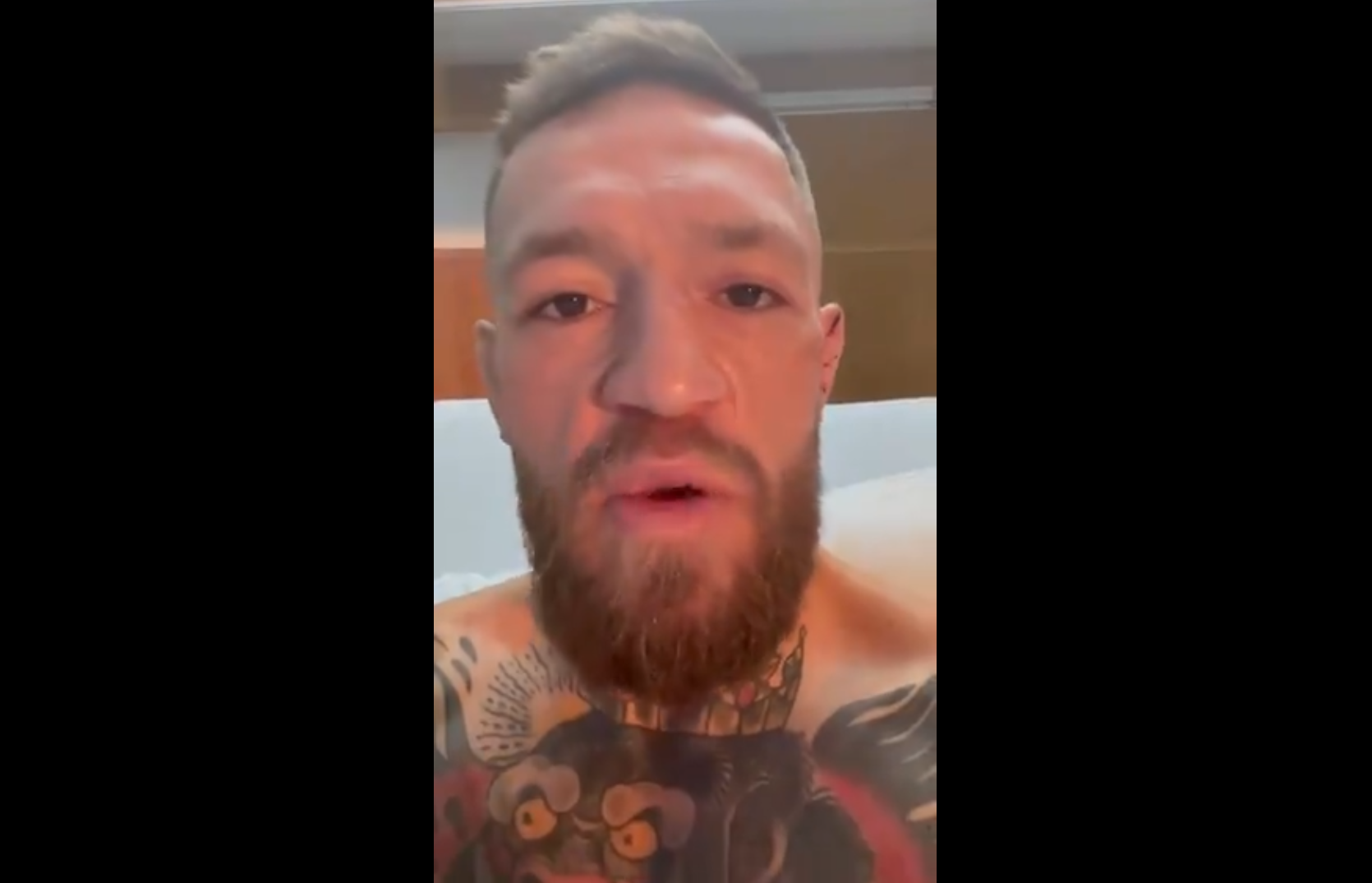 (VIDEO) McGregor z wiadomością do Poiriera i kibiców: "Możesz świętować to nielegalne zwycięstwo, ale..."