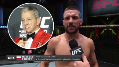 Mateusz Gamrot zdradził, o czym rozmawiał z Brucem Bufferem po wygranej walce na UFC Vegas 31