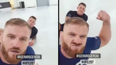 (VIDEO) Jan Błachowicz razem z "potworem" trenuje grappling przed UFC 267: "Będziemy gotowi na Glovera!"