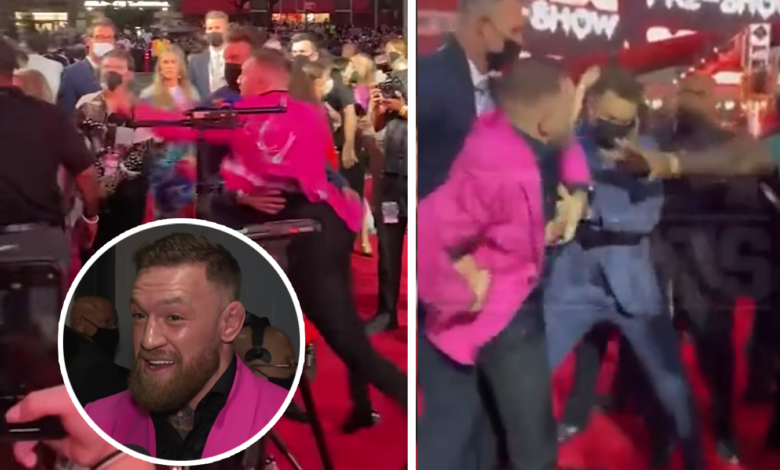 (VIDEO) McGregor oblałem drinkiem rapera i rzucił się na niego z pięściami!