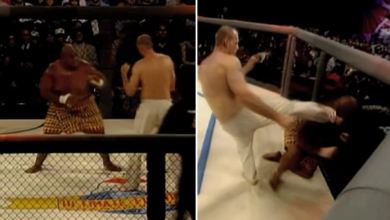 (VIDEO) UFC z okazji 28 urodzin przypomina pierwszą walkę w historii. Nokaut soccer kickiem i wybity ząb w 26 sekund!