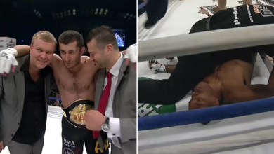 (VIDEO) Organizacja przypomina, jak Mamed Khalidov zdobył swój pierwszy pas KSW. Ciężki nokaut na rywalu z Brazylii!