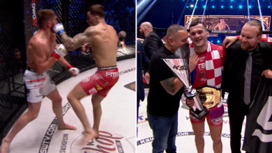 (VIDEO) Tak Soldić odzyskał pas wagi półśredniej. KSW przypomina ciężki nokaut w rewanżu z Du Plessiem