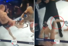 (VIDEO) Polski zawodnik złamał nogę jak McGregor! Koszmarna kontuzja po pierwszym kopnięciu!