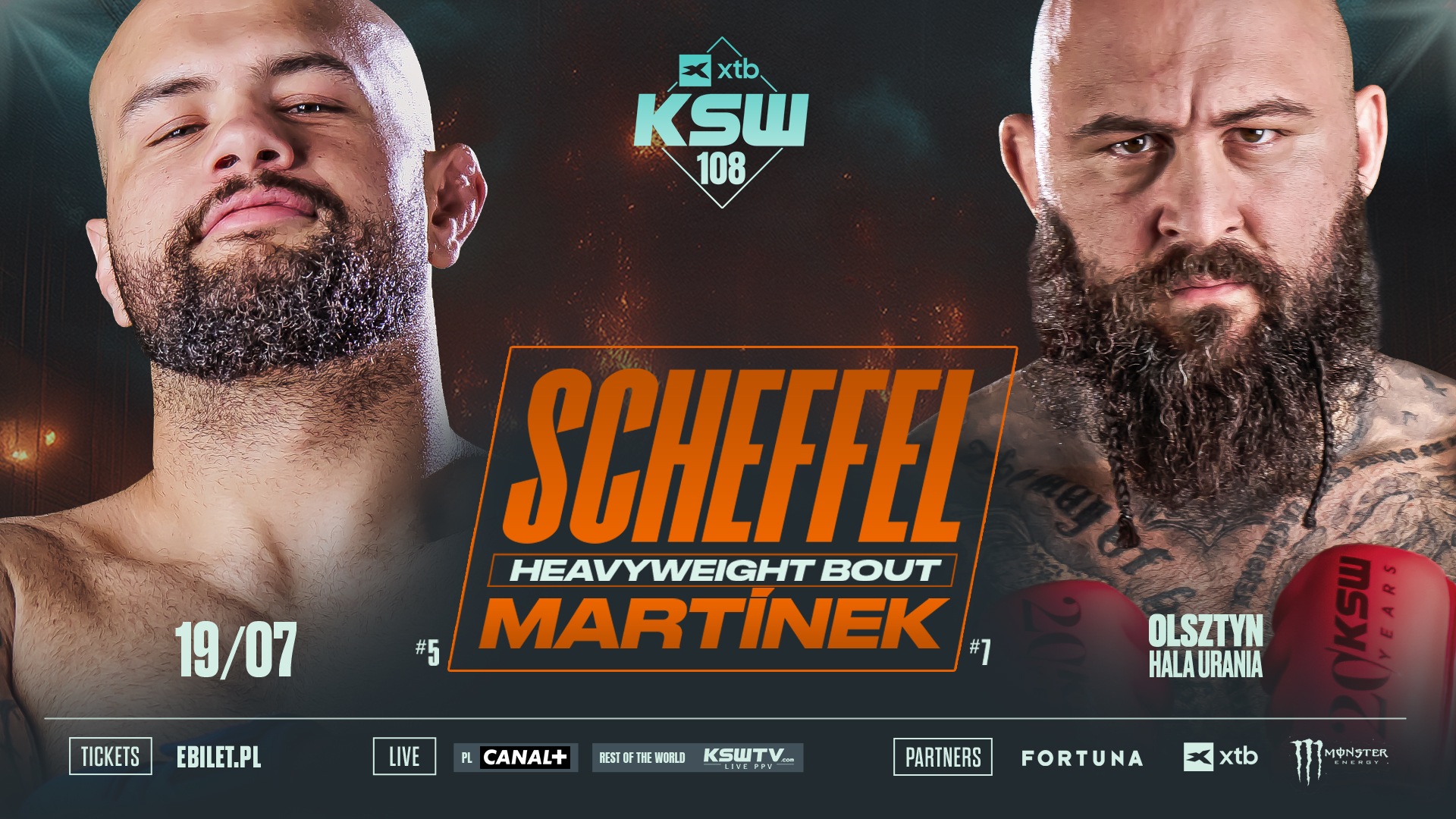 Scheffel wraca po przegranej z Wrzoskiem. Na XTB KSW 108 zawalczy z Martinkiem