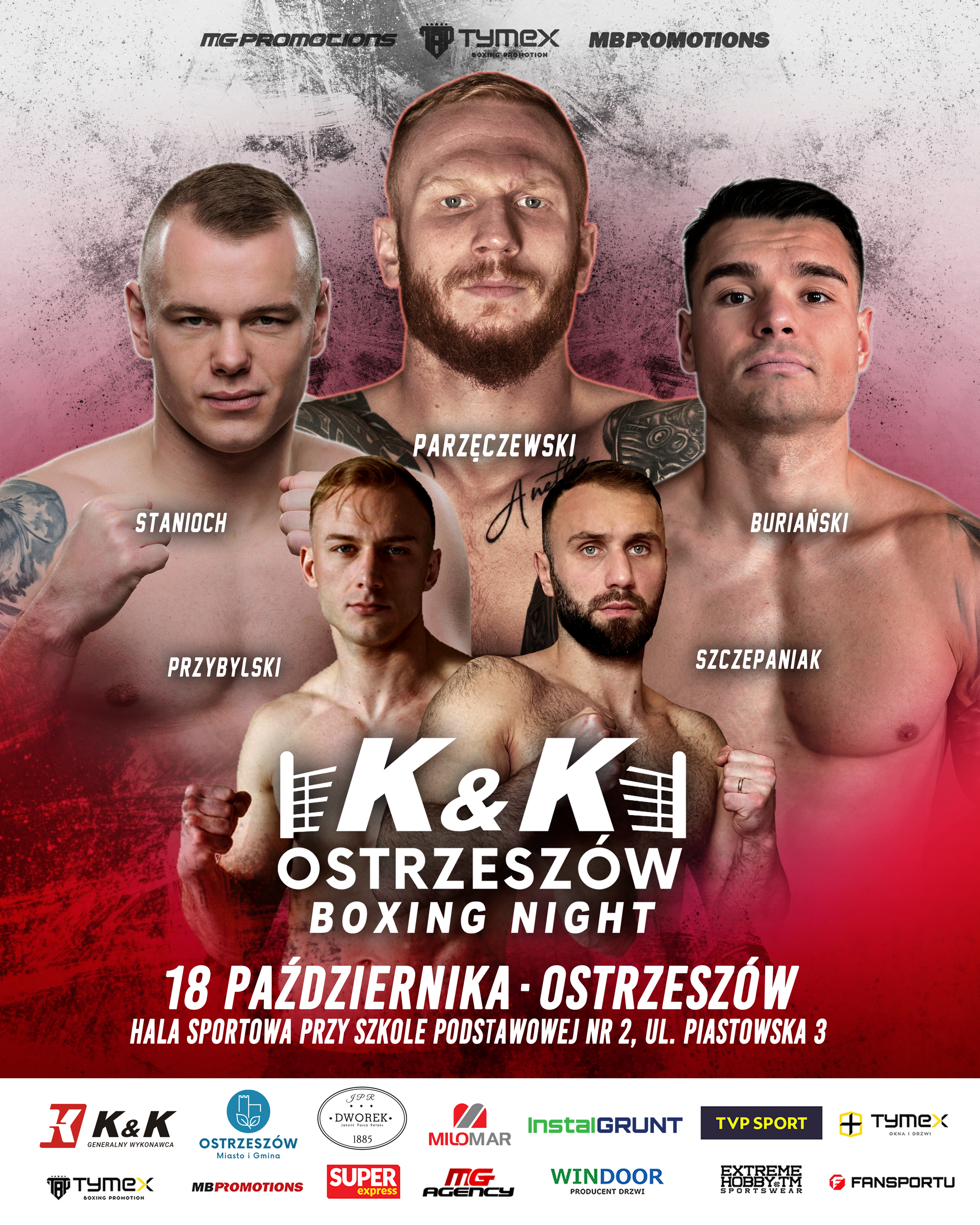 Robert „Arab” Parzęczewski w walce o pas EBU Silver. Znamy datę gali K&K OSTRZESZÓW BOXING NIGHT