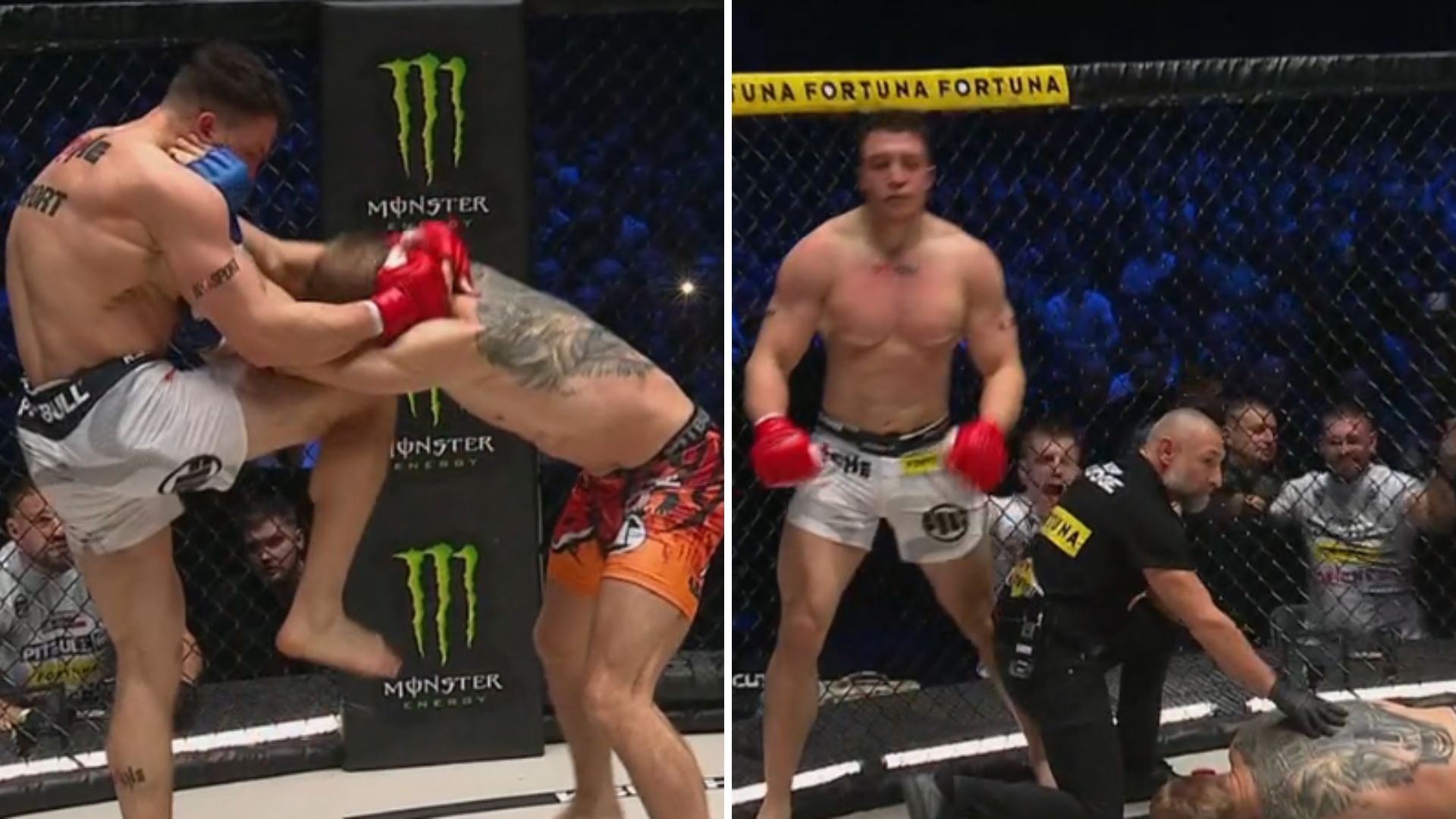 AJ gwałtownie nokautuje na XTB KSW 113! Lisek padł po kolanie