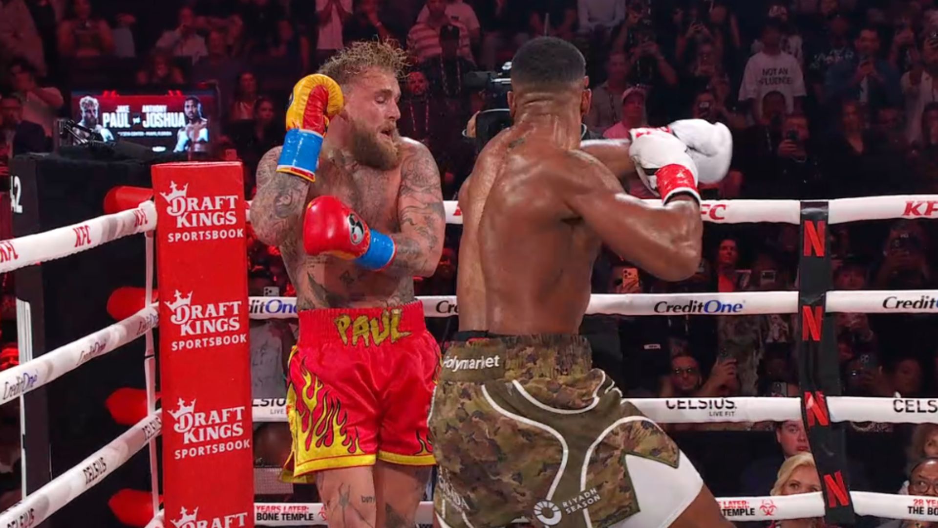 Anthony Joshua znokautował Jake’a Paula. Frustrująca walka dla AJ-a [WIDEO]