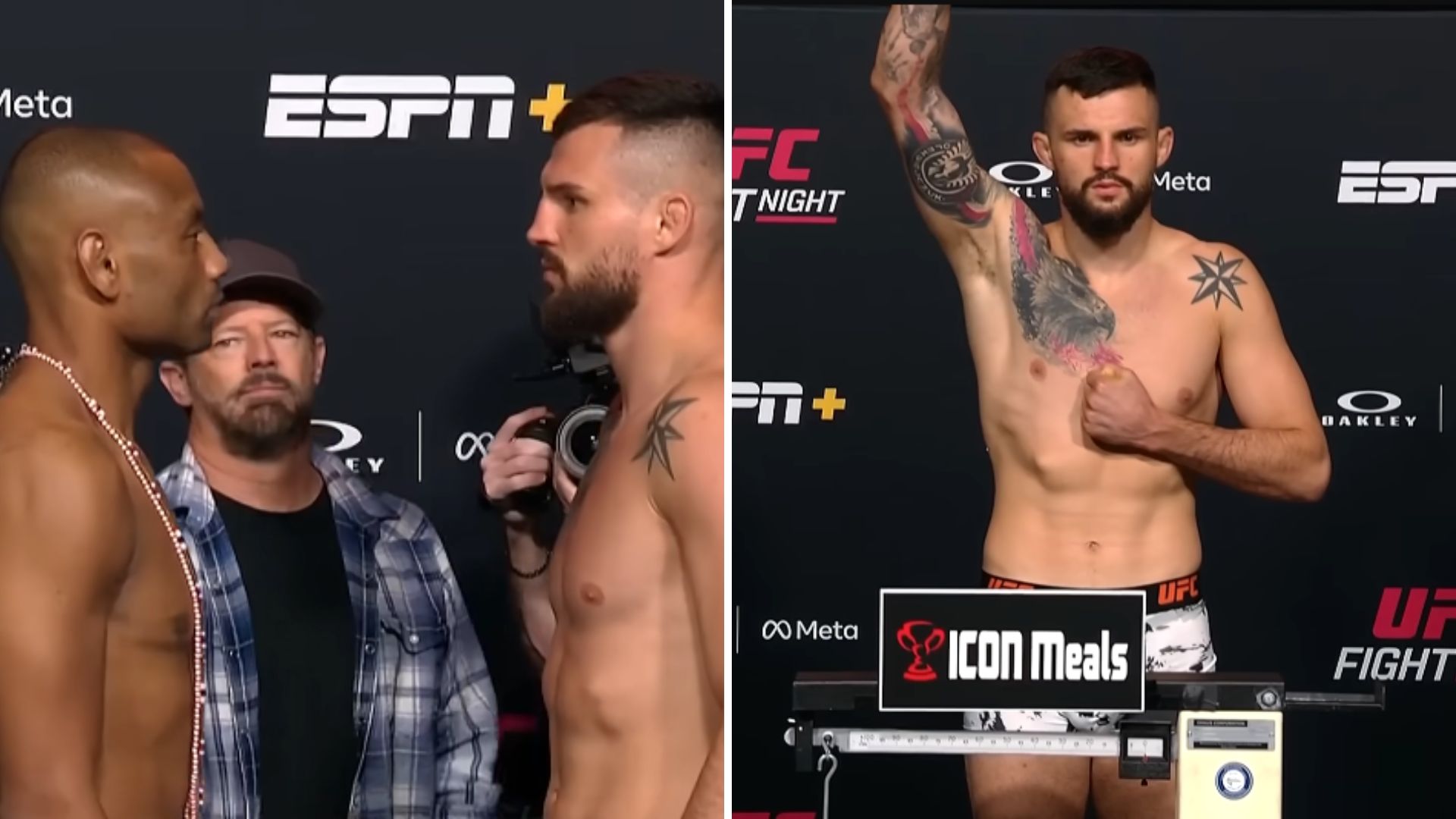 Cezary Oleksiejczuk w limicie przed debiutem w UFC. Polak stanął oko w oko z rywalem [WIDEO]