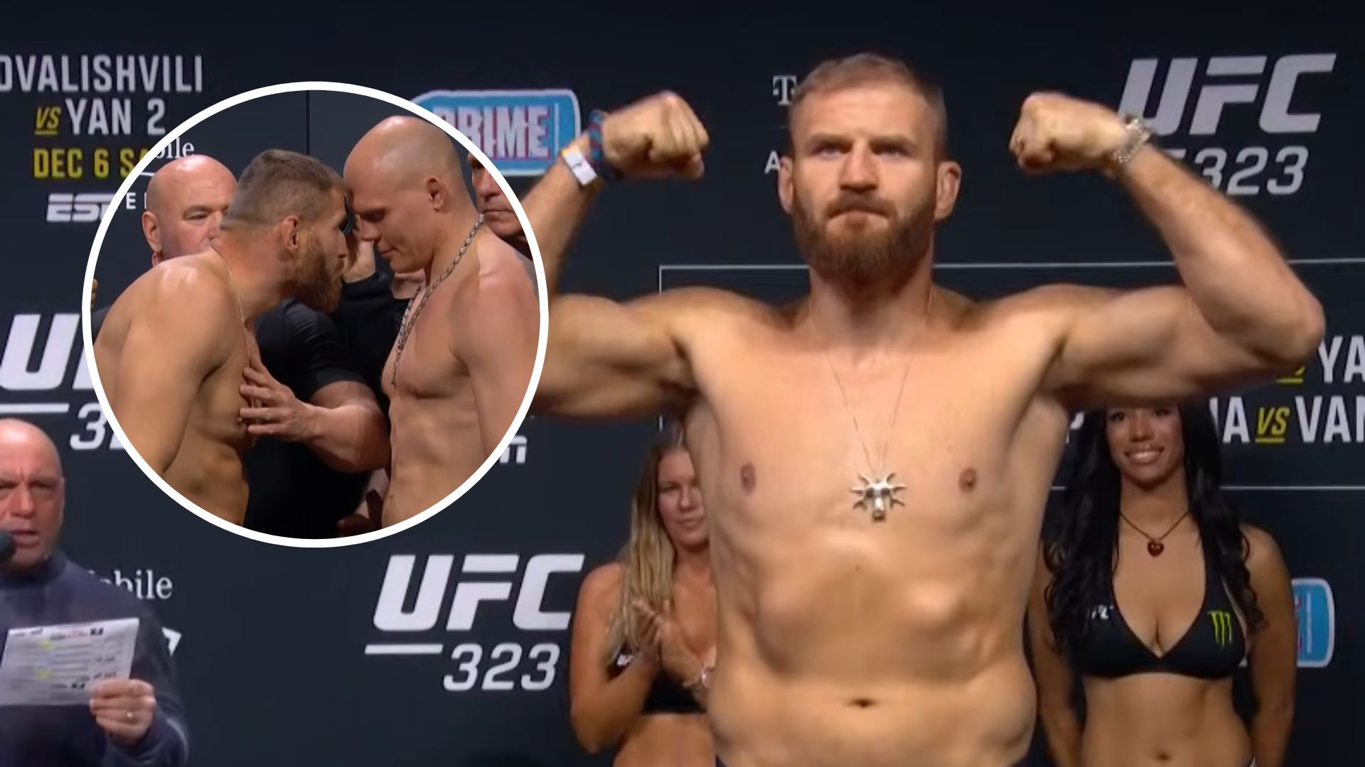 Face to face Polaków przed UFC 323. Błachowicz i Baraniewski w limitach [WIDEO]