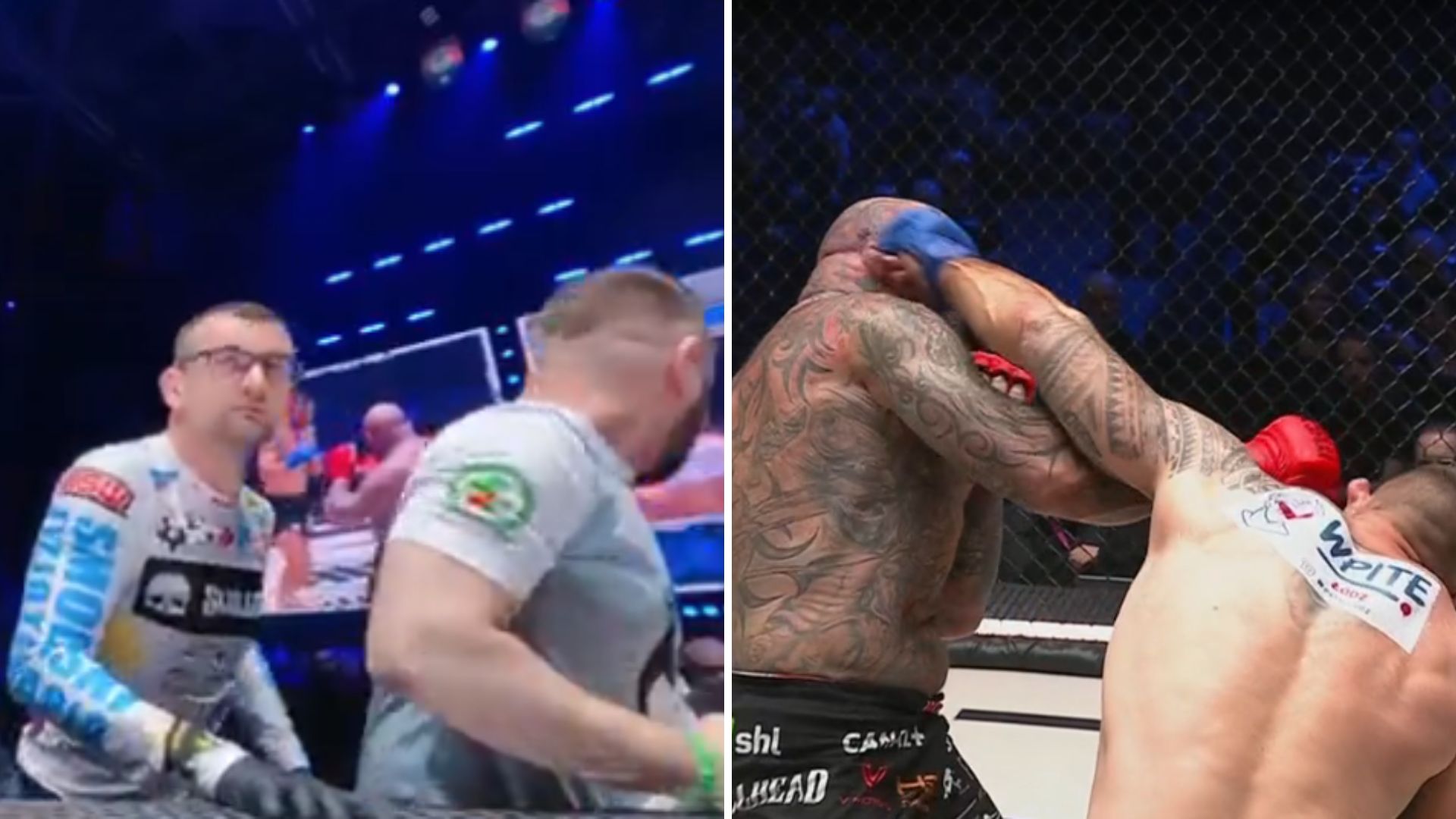 Kuriozalna scena w narożniku Marcina Różalskiego. Odwrócili wzrok, gdy padł nokaut