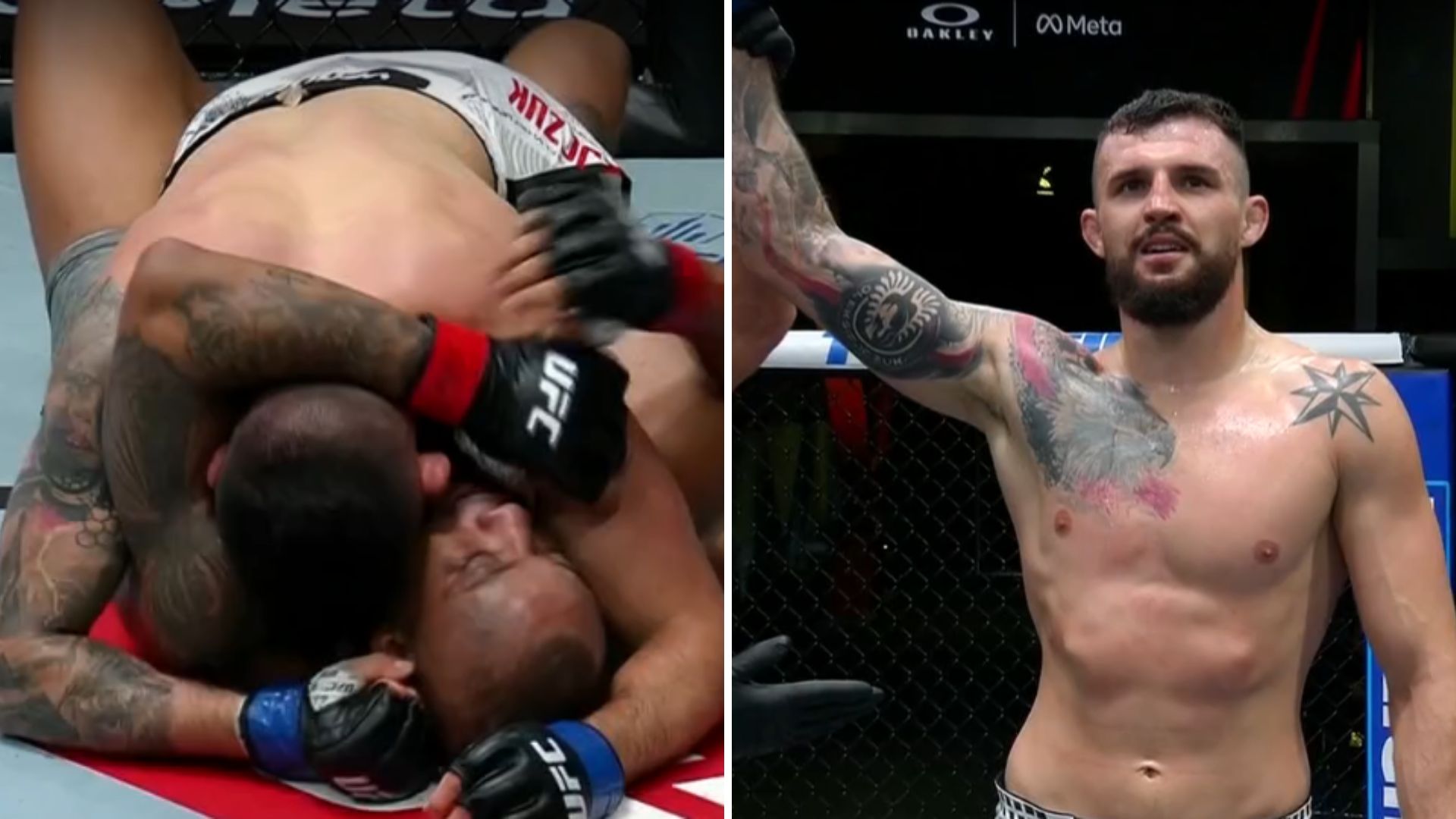 UFC: Cezary Oleksiejczuk wygrał w debiucie, choć fajerwerków nie stwierdzono [WIDEO]