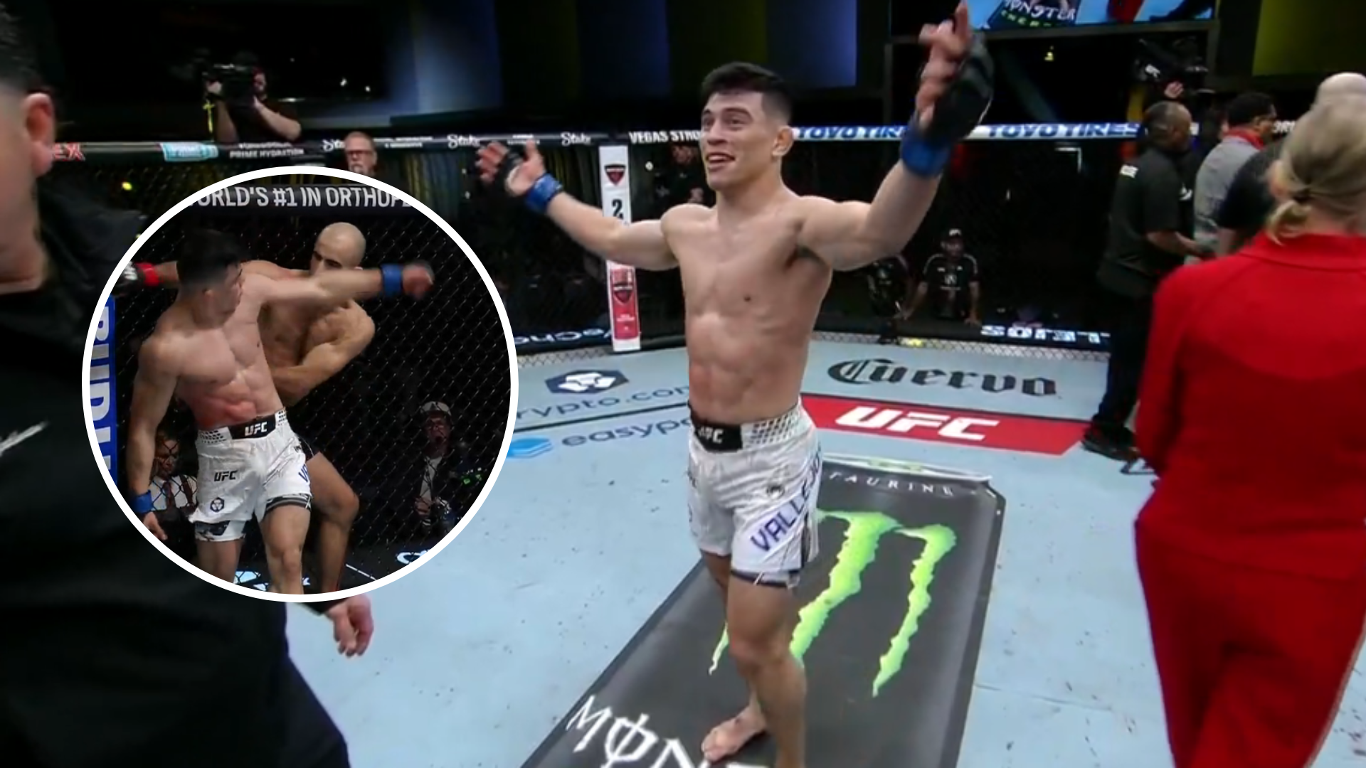 UFC: Chikadze znokautowany! Vallejos z istotną wygraną w oktagonie [WIDEO]