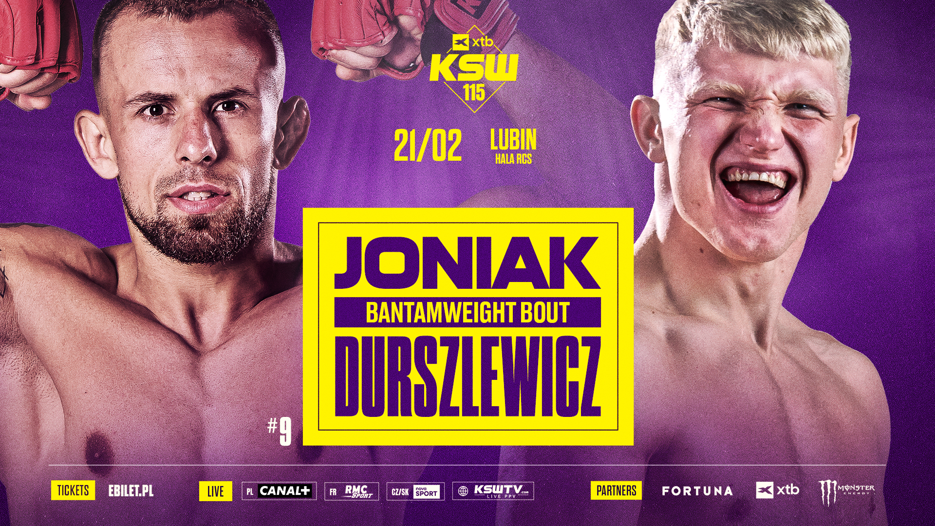 Mariusz Joniak zmierzy się z Karolem Durszlewiczem. Kolejna walka KSW 115 ogłoszona