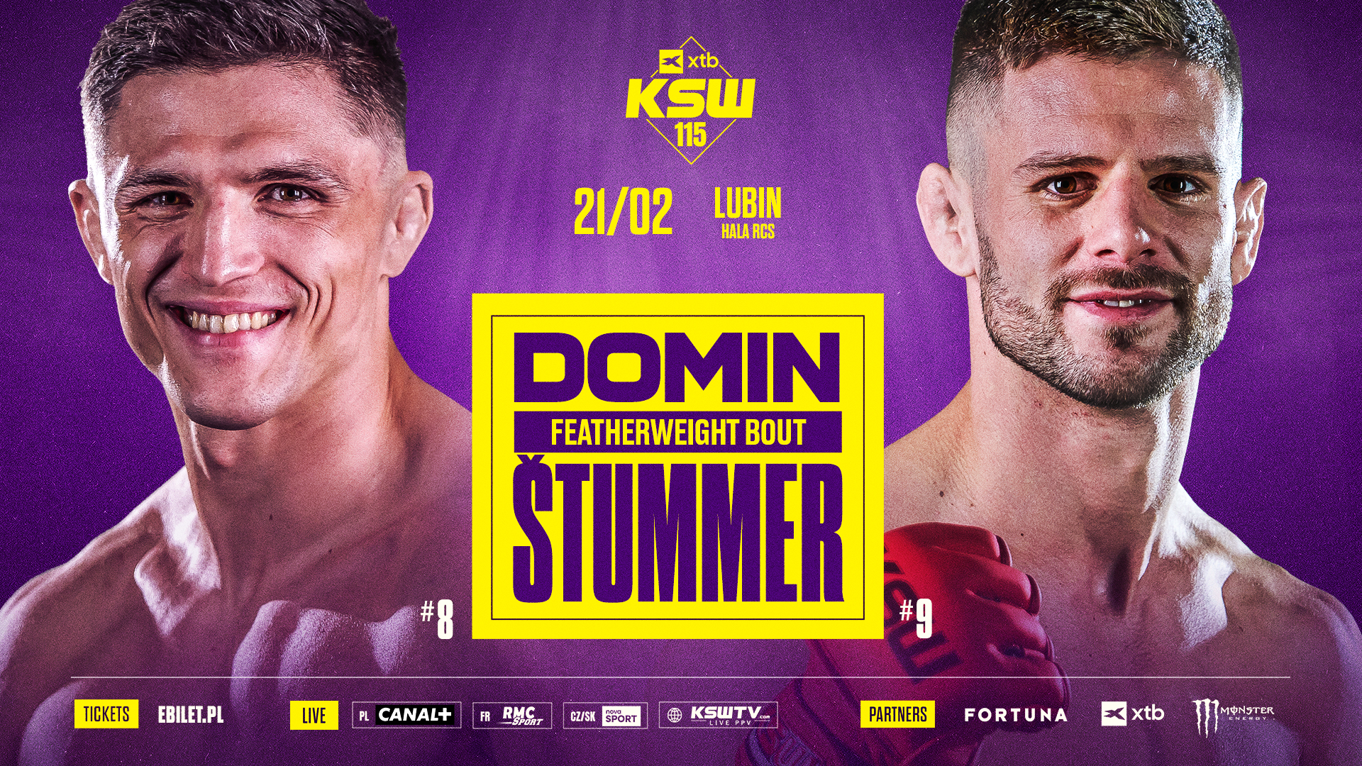 Michał Domin vs. Josef Štummer dodane do rozpiski XTB KSW 115