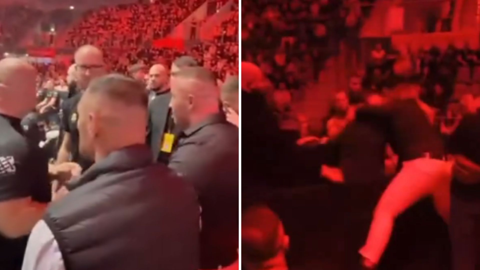 Denis Załęcki wywołał chaos podczas FAME MMA 29! Szalał na walce ojca z Szachtą [WIDEO]