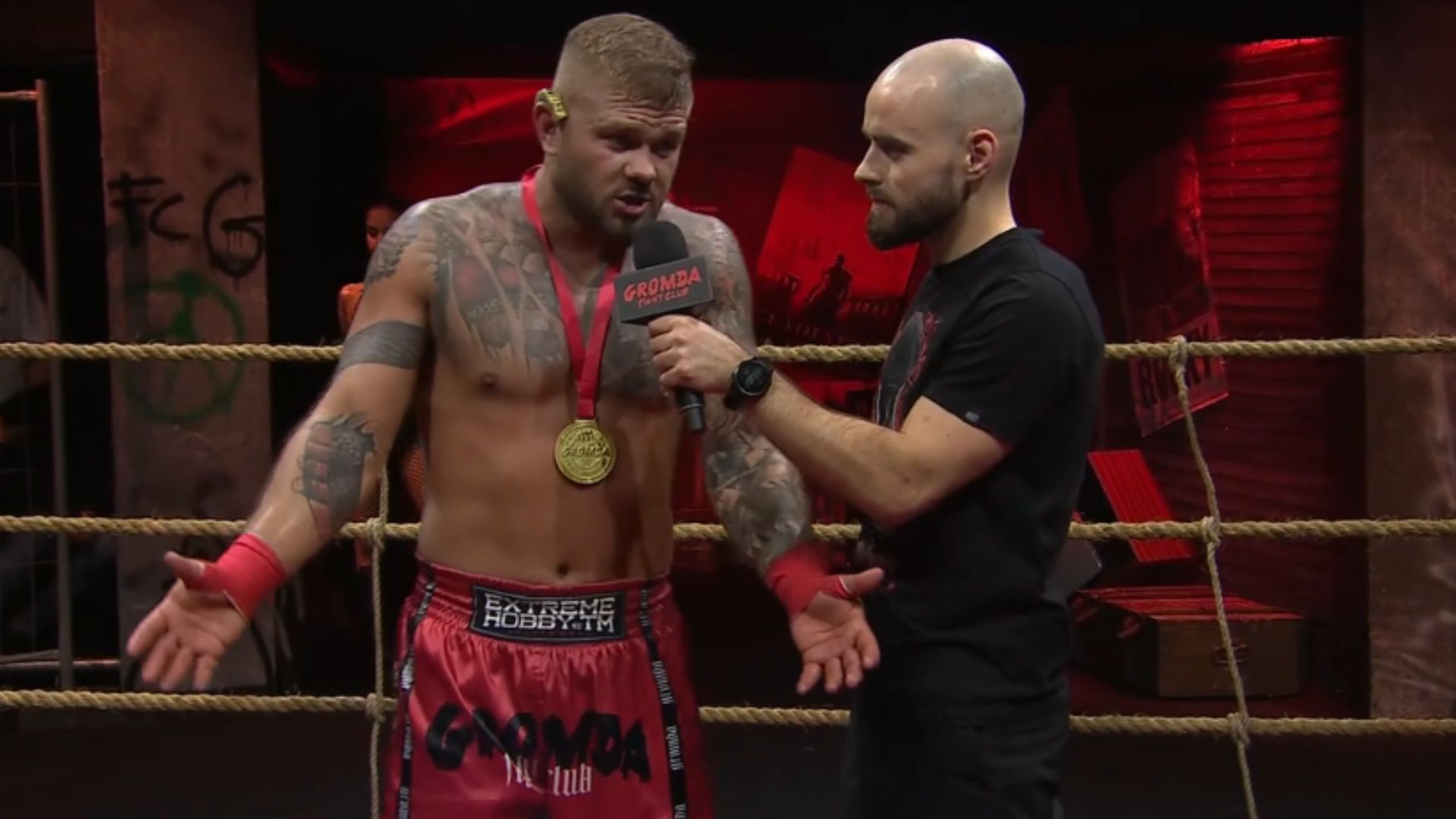 GROMDA 24: Rywal Piaska poddał walkę. Polak pocisnął z przeciwnikiem po walce