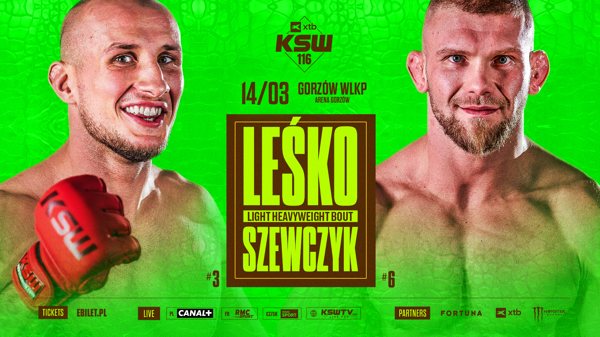 Były pretendent i niedoszły zawodnik UFC w akcji. Leśko zmierzy się z Szewczykiem na XTB KSW 116