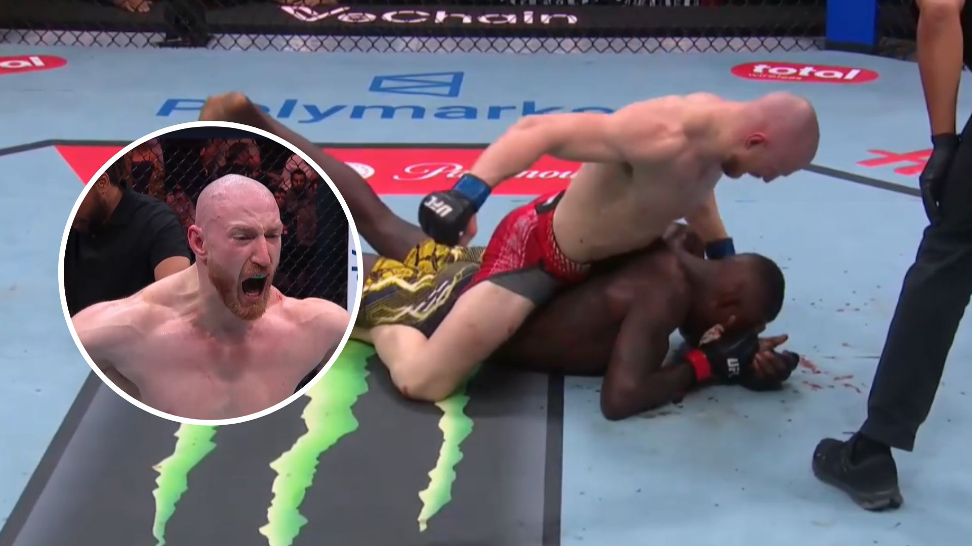 UFC: Joe Pyfer znokautował Adesanyę. Były mistrz ponownie na deskach