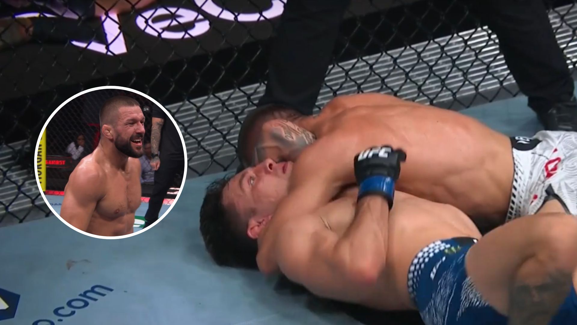 UFC 327: Mateusz Gamrot poddał Estebana Ribovicsa w 2. rundzie