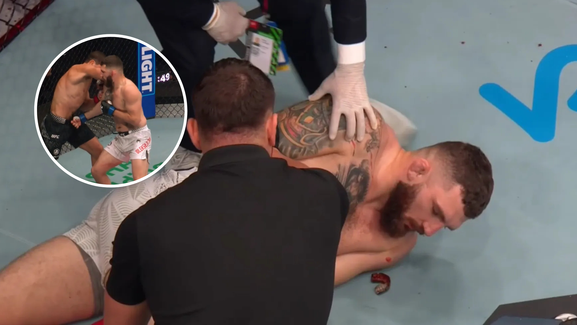 UFC: Michał Oleksiejczuk przegrał w Baku. Został uduszony w 1. rundzie