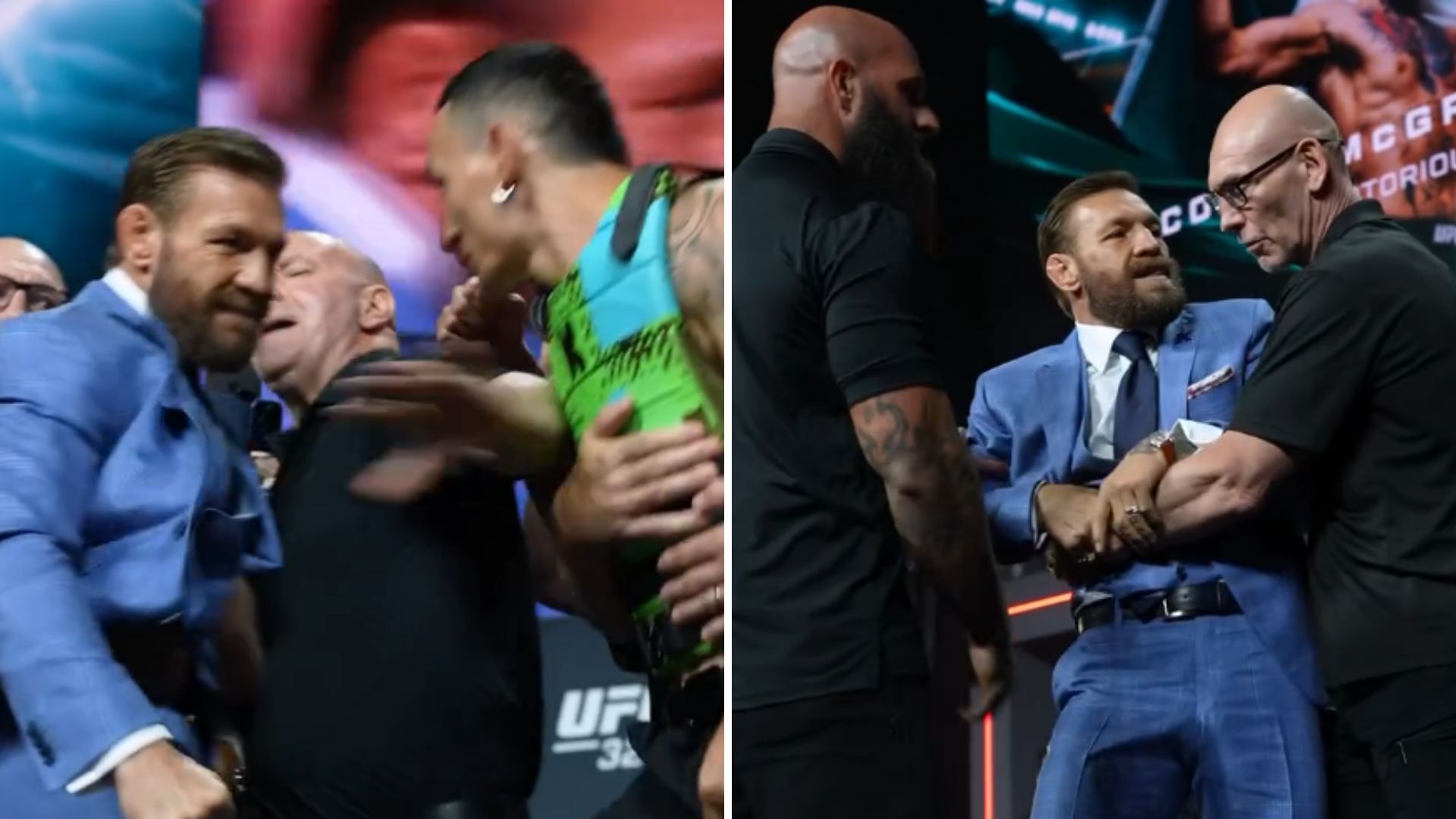 Emocje sięgnęły zenitu! McGregor ruszył na Hollowaya podczas face offu, interweniował Dana White