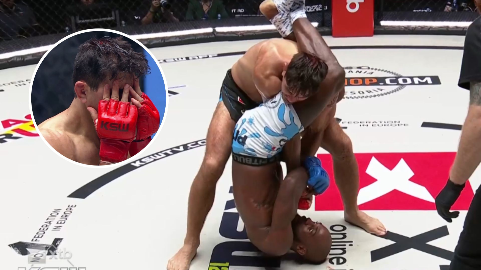 XTB KSW 122: Marian Ziółkowski przegrał rewanż z Varelą! Francuz poddał Polaka