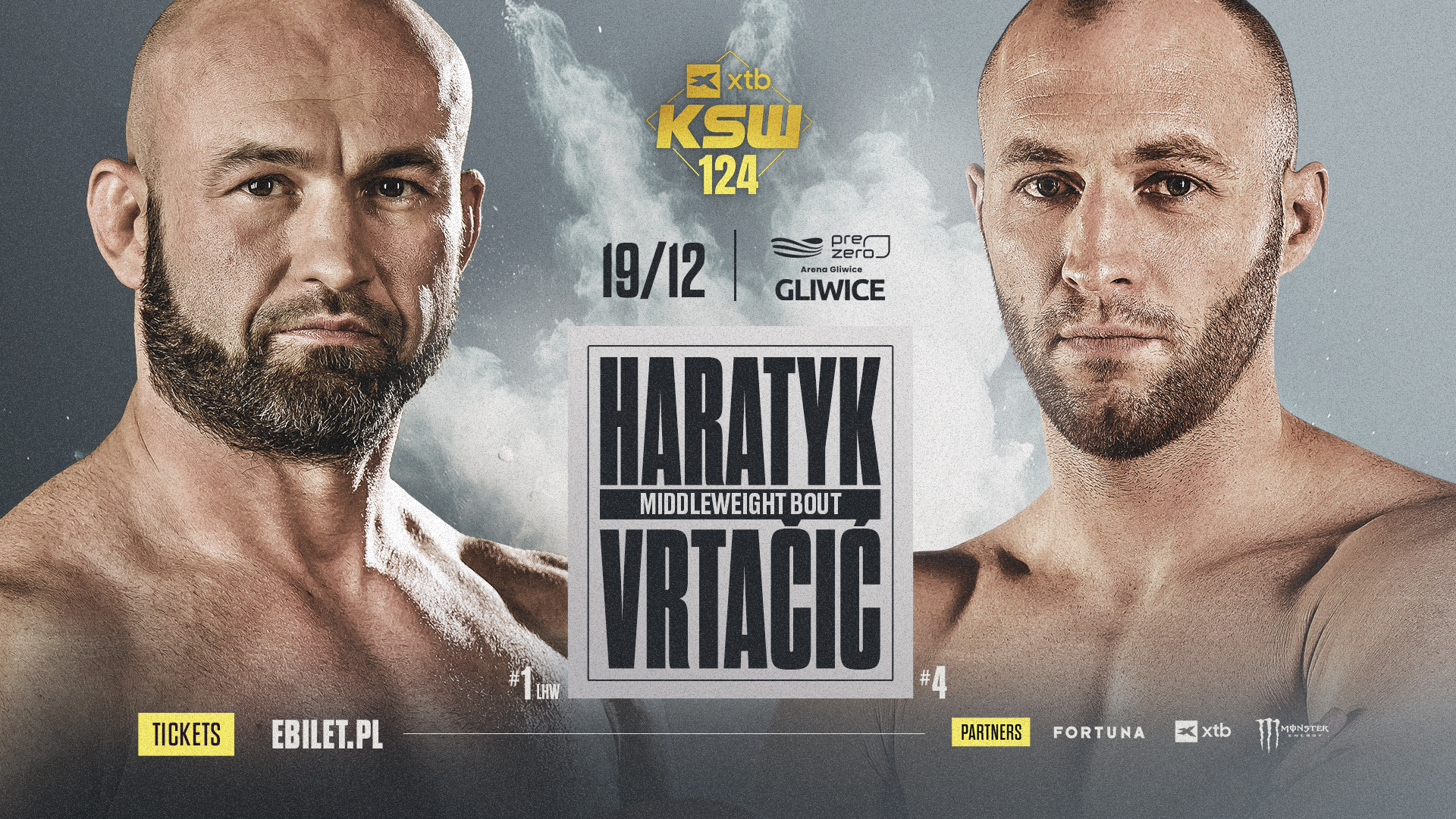 Rafał Haratyk vs Andi Vrtačić na XTB KSW 124. Były mistrz zmienił dywizję